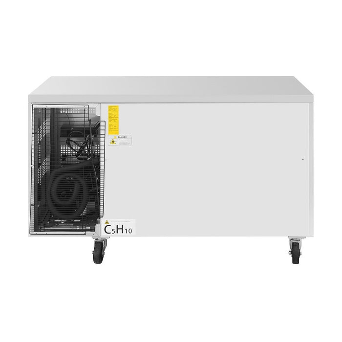 Polar U-Series Two Door Counter Fridge with Glass Doors - UA068-A