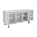 Polar U-Series Three Door Counter Fridge with Glass Doors 465Ltr - UA069-A