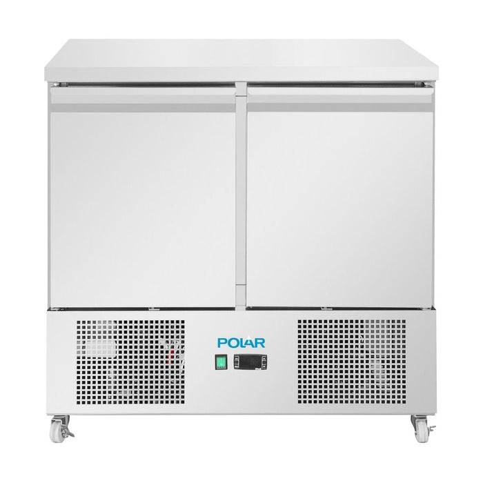 Polar U-Series Two Door Ventilated Counter Fridge - UA089-A