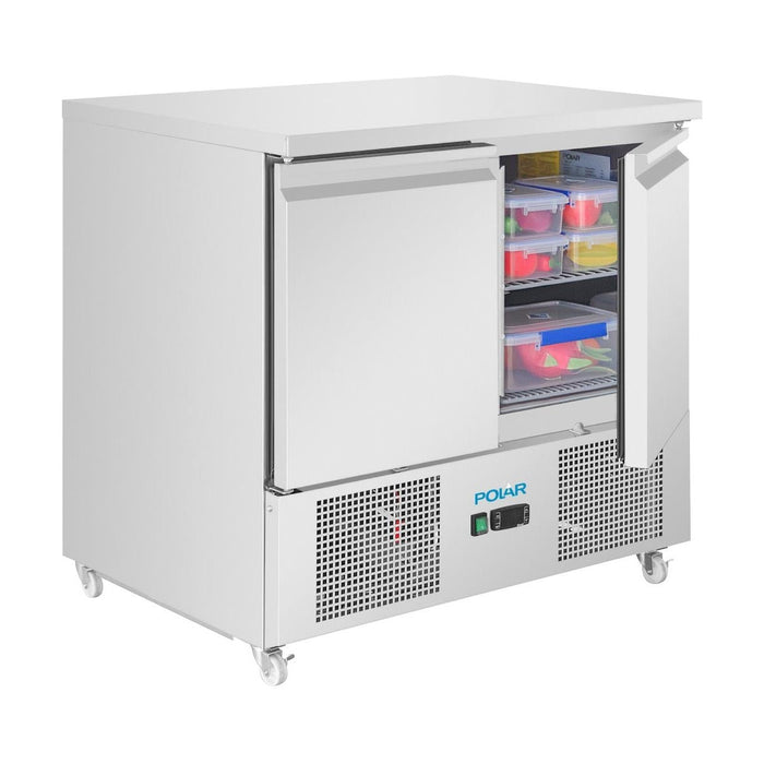 Polar U-Series Two Door Ventilated Counter Fridge - UA089-A
