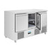 Polar U-Series Ventilated Three Door Counter Fridge - UA090-A