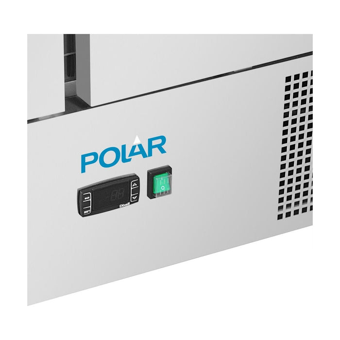 Polar U-Series Ventilated Three Door Counter Fridge - UA090-A