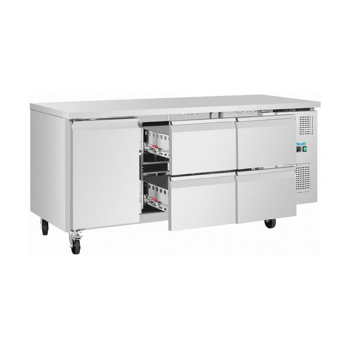 Polar U-Series Four Drawers and One Door Counter Fridge - UA103-A
