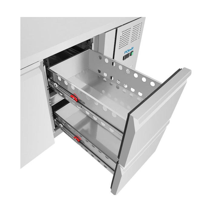 Polar U-Series One Door and Two Drawer Counter Fridge - UA108-A
