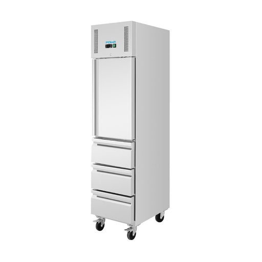 Polar G-Series Slimline Single Door & Three Drawer GN Cabinet Refrigerator - UA113-A