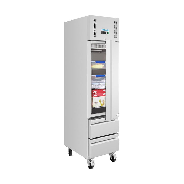 Polar G-Series Single Door and 2 Drawer Slimline GN Cabinet Freezer - UA116-A