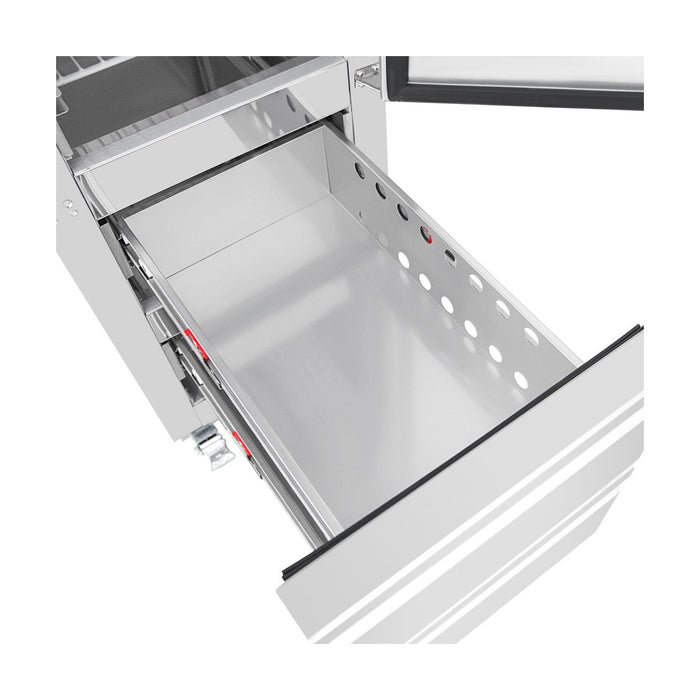 Polar G-Series Single Door and 2 Drawer Slimline GN Cabinet Freezer - UA116-A