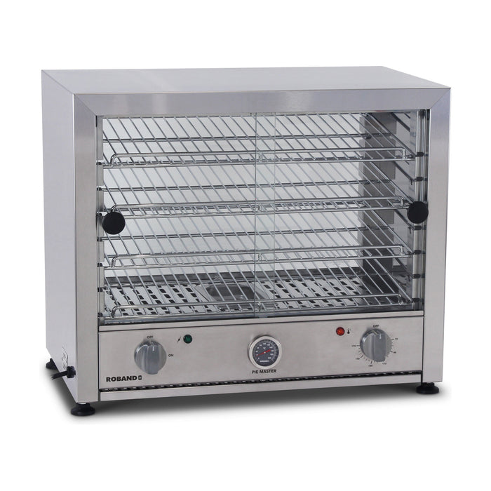Roband Pie and Food Warmer Sliding Glass Door with Internal Light - 50 Pies - PM50L