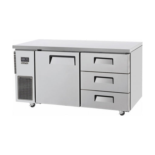 Skipio Three Drawer 1500mm Under Bench Fridge 395L - SUR15-3D-3