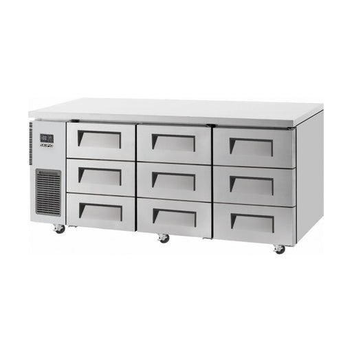 Skipio Nine Drawer 1800mm Under Bench Fridge 505L - SUR18-3D-9