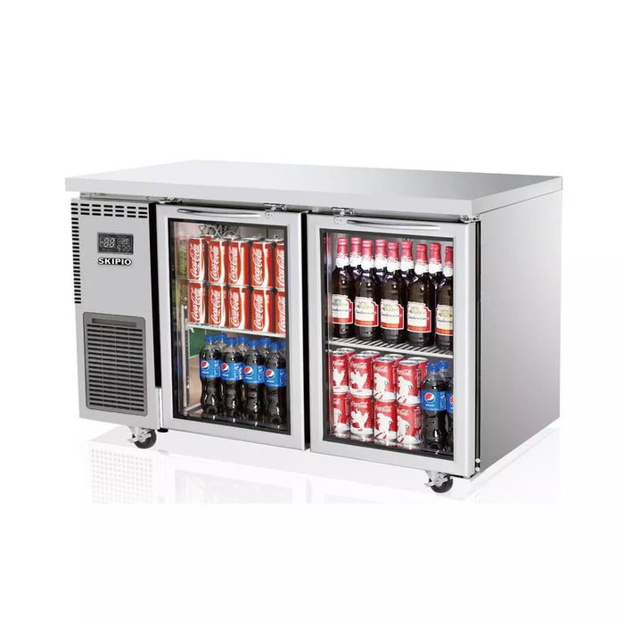 Skipio Undercounter Glass Door Fridge 280L - SGR12-2