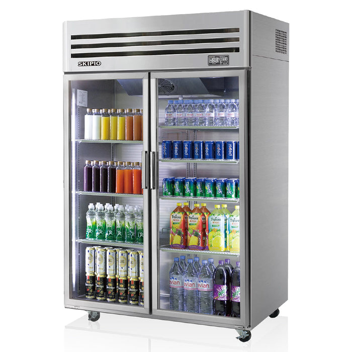 Skipio Upright Glass Door Fridge 1215L - SRT45-2G