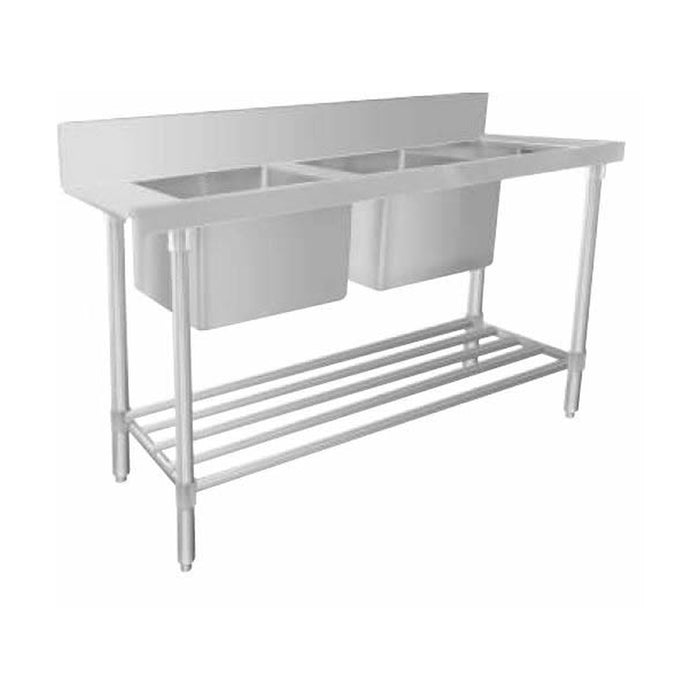 Mixrite Stainless Steel Dishwasher Double Inlet Sink - WSS27165R