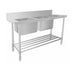 Mixrite Stainless Steel Dishwasher Double Inlet Sink - WSS27165R