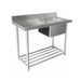Mixrite Stainless Steel Dishwasher Single Inlet Sink - WSS17120L