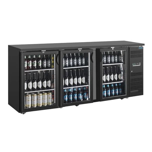 Polar U-Series Back Bar Cooler 3 door Display - UA022-A