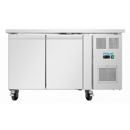 Polar U-Series Double Door Slimline Counter Fridge 155Ltr - UA105-A
