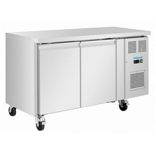 Polar U-Series Double Door Slimline Counter Fridge 155Ltr - UA105-A