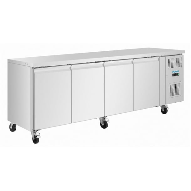Polar U-Series Four Door Slimline Counter Fridge 312Ltr - UA107-A