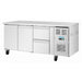Polar U-Series Two Door & Two Drawer Counter Fridge 242Ltr - UA109-A