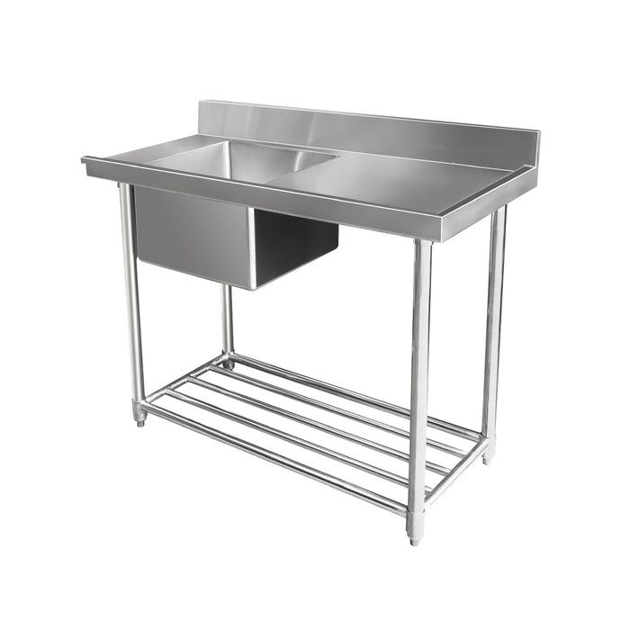 Mixrite Stainless Steel Dishwasher Single Inlet Sink W1200 X D600 X H900 1 - WSS16165R