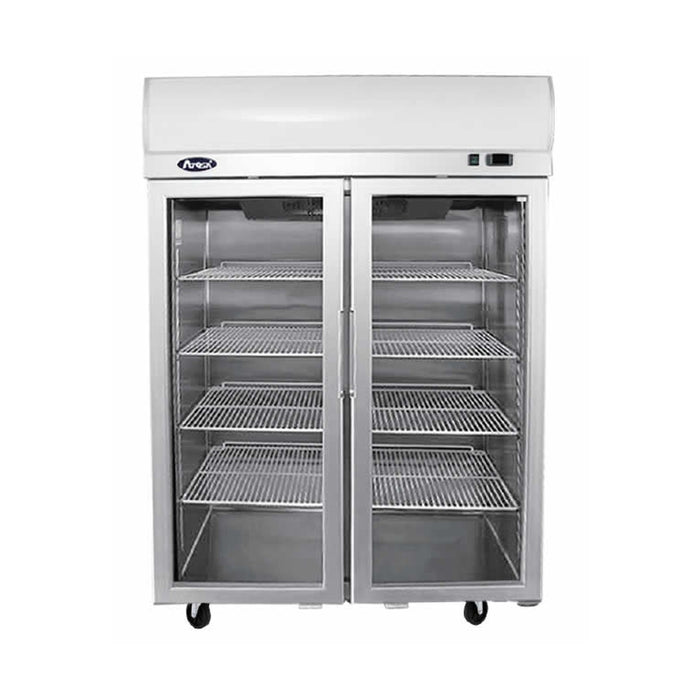 Atosa Top Mounted Double Door Glass Fridge - YCF9402